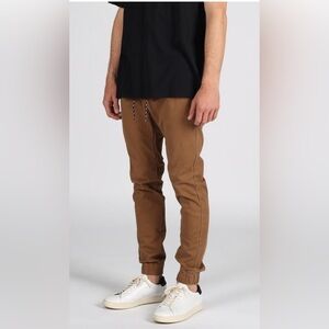 Old Navy Tan Joggers with Black Details